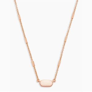 Kendra Scott Fern Necklace Rose Gold